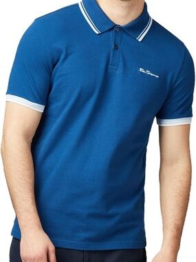 Ben Sherman Navy Blue Polo with Contrast Trim
